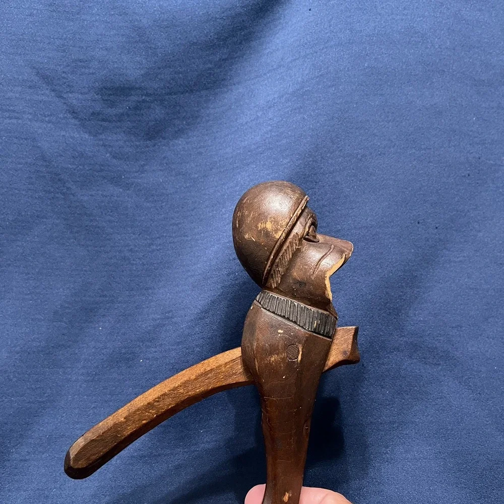 Nutcracker German Black Forest Nutcracker Hand‎ Carved Wood Vintage 9